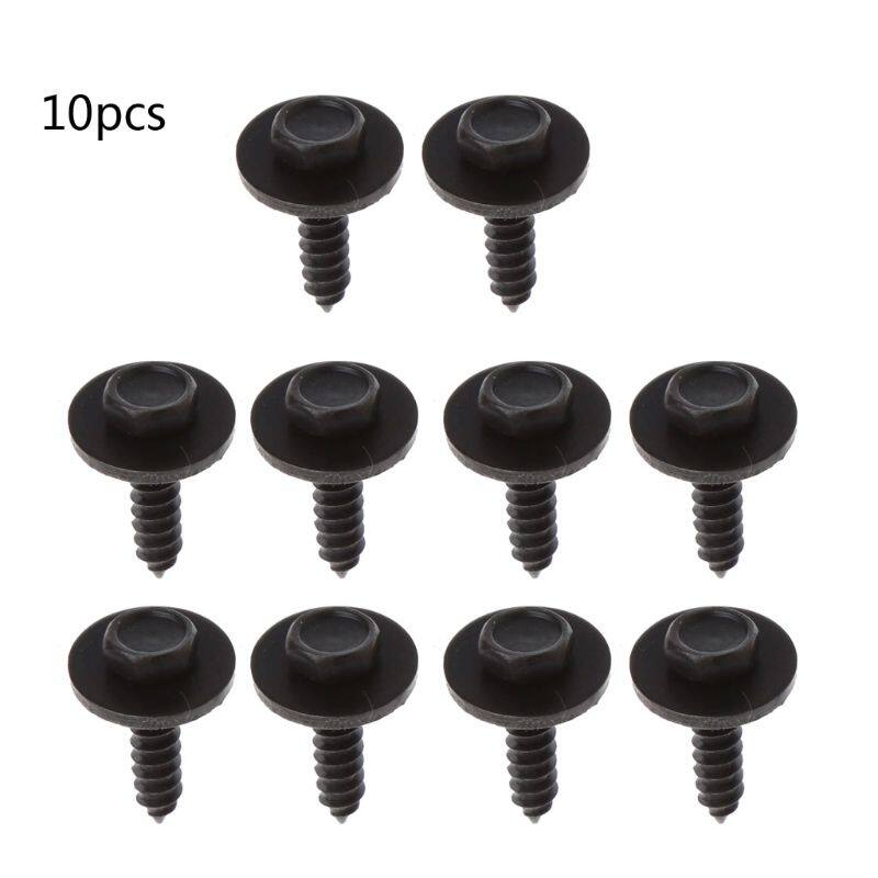 10PCS Universal Hex Screws Self Tapping Tapper Screw for Various Car Vehicle Models Kit