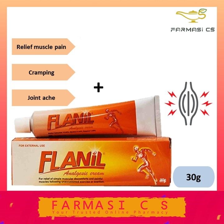 Flanil Analgesic Cream 30g Exp:12 2026 [ Relief Muscle Pain ] 