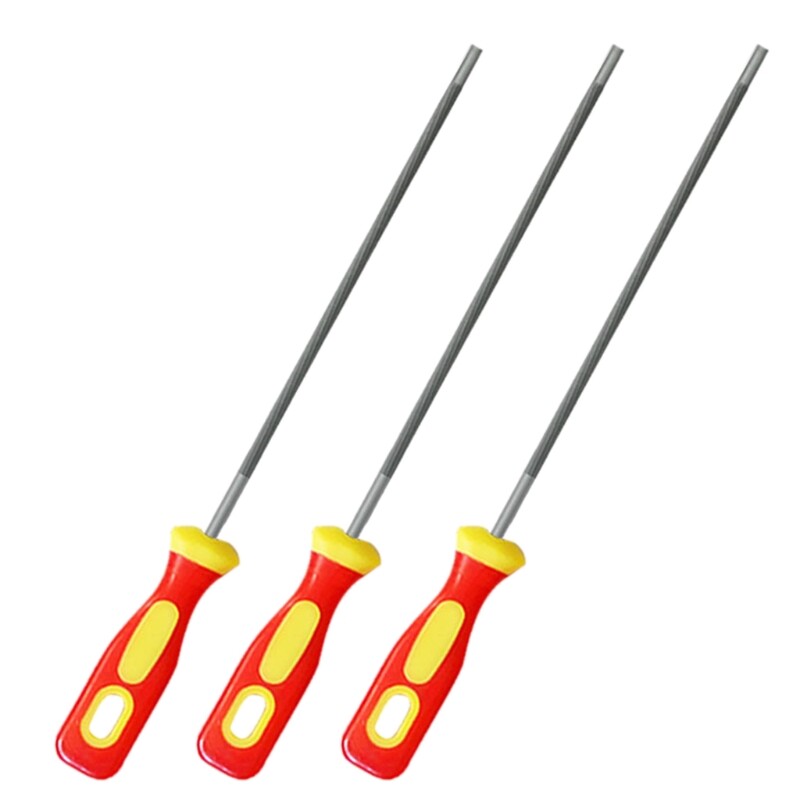 3pcs Round High Carbon Steel Sharpening Chainsaw Saw Chain Files Sharpener for Woodwork Chainsaw File 4/4.8/5.5mm