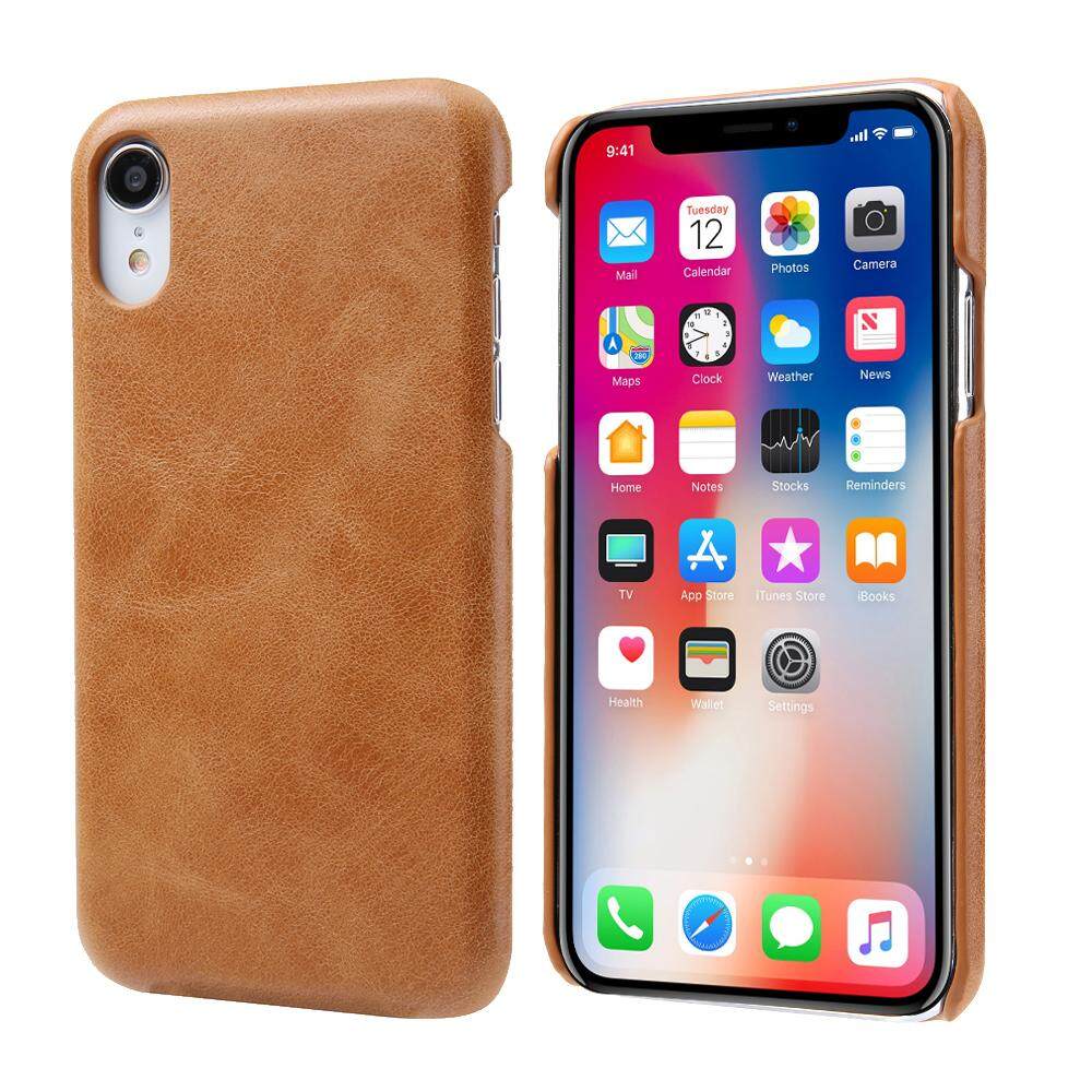 Retro Scrub Kulit Casing Ponsel untuk iPhone X XS XR Xsmax Case Sederhana Mewah Paling Mahal Kulit Sapi
