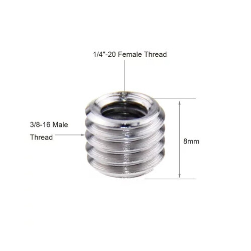10pcs 1/4" to 3/8" Convert Screw Adapter for Tripod