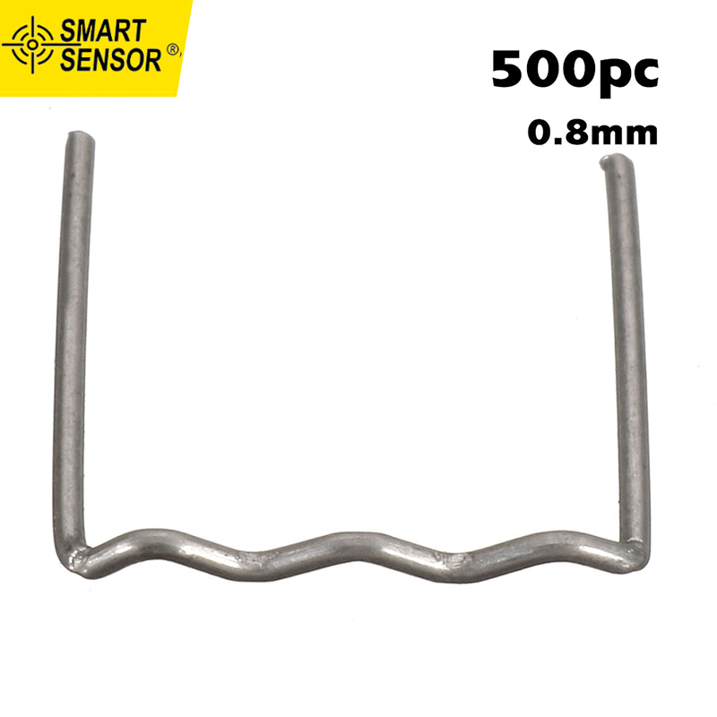 SMART SENSOR 500pcs Car Bumpers Plastic Welding Machine Welding Wire Plastic Welders Studs Appearance Repairing Machine Mending Repairing Standard Pre Cut Waves Staple