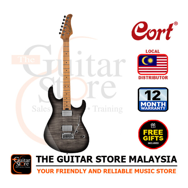 Cort G290 FAT II TBB Trans Black Burst Tremolo Flame Maple Top Roasted Maple Neck Electric Guitar With Gigbag (Cort G290 FAT 2) Malaysia