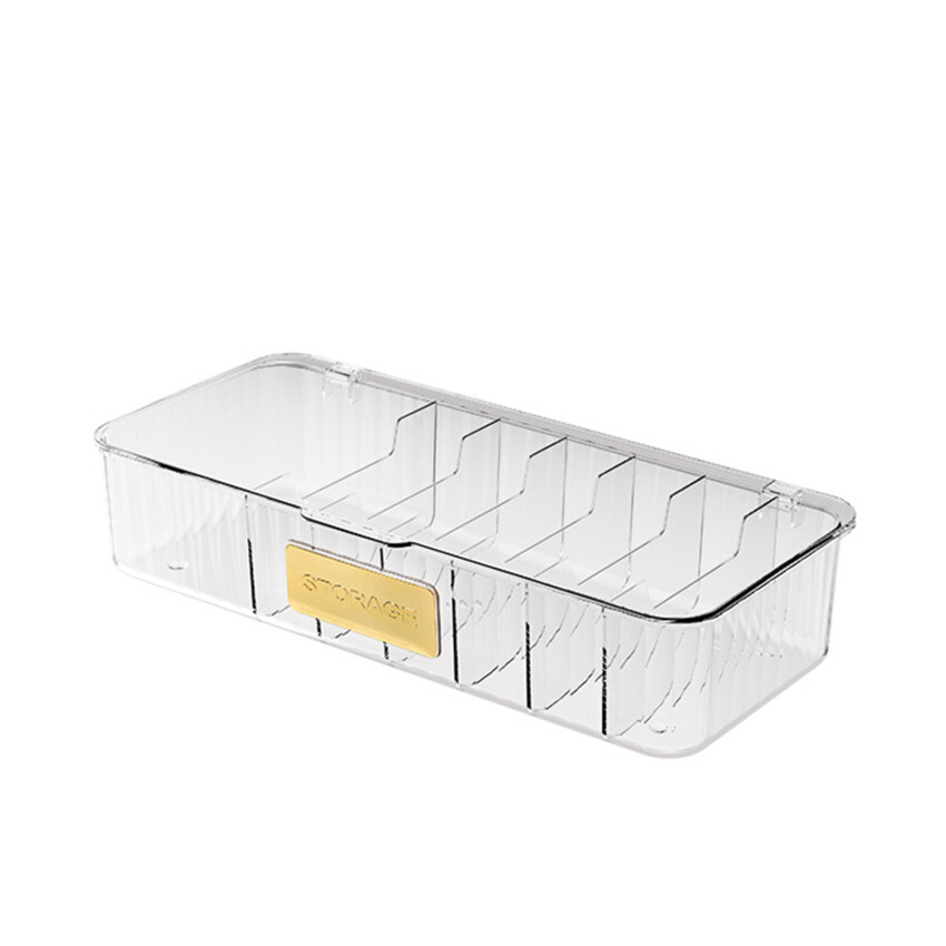 Cable Storage Box Transparent Plastic Data Line Storage Container For Desk Stationery Multifunctional Headset Data Charging Line