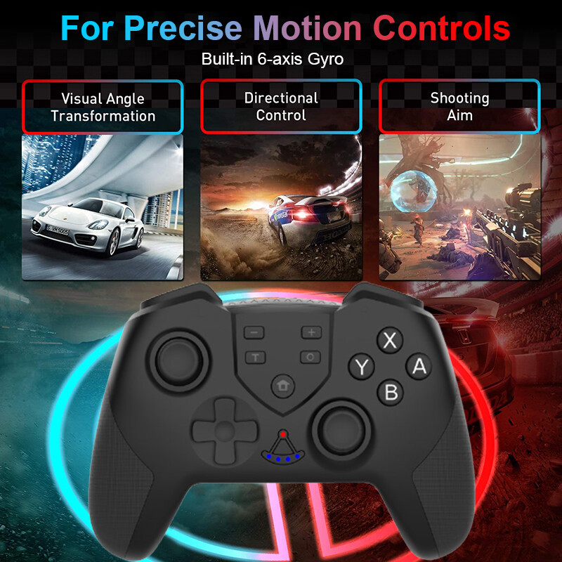 VAORLO Bluetooth Pro Gamepad  Wireless Gamepad Video Game USB Joystick switch Pro Controller For Nintendo Switch Nintendo Switch Lite PC Game For Switch OLED