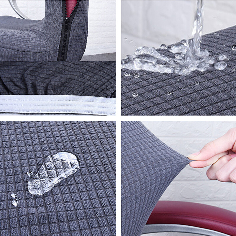 New 9 Colors Modern Spandex Computer Chair Cover Polyester Elastic Fabric Office Rotating Computer Desk Seat Chair Cover Easy Washable Removeable Slipcovers