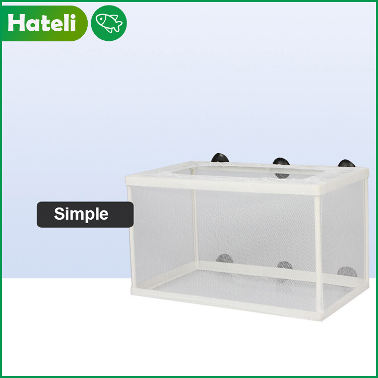 【HATELI】Aquarium Tanks Large Aquarium Incubator Small Fish Isolation Box Net Tropical Fish Breeding Box Production Box Incubating Fish Tank Breeding Box Fish Net