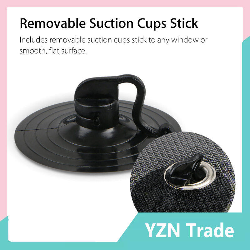 2pcs Car Window Screen Sun Shade Mesh Cover Windshield Sunshade Visor With Suction Cups Summer Auto Supplies