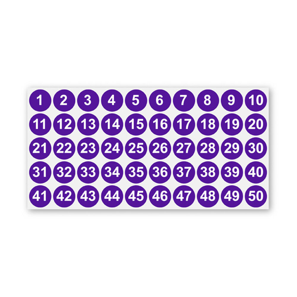 1 Inch Labels Stickers 1 To 50 Number Stickers Number Stickers Labels Stickers Self-Adhesive Decal Stickers Storage Classification 1 Inch Labels Stickers Waterproof Labels Number Labels 1 To 50 Number Stickers Number Inventory Stickers For Indoor