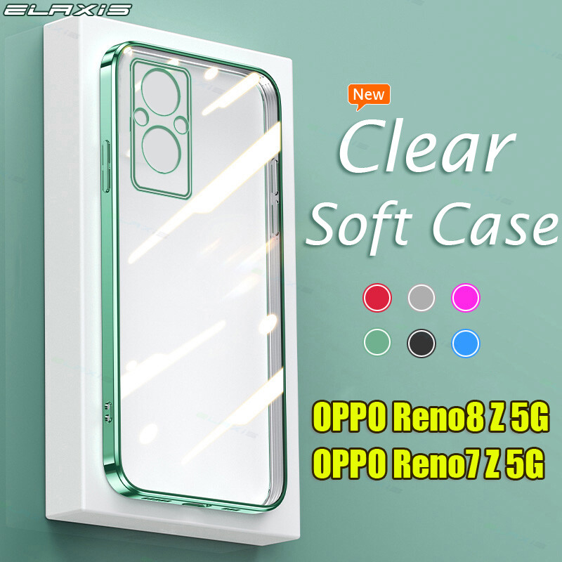 MAOGE Cover Per Oppo Reno 8 Lite/7 Lite/7Z - Custodia Rigida Trasparente Con Protezione Schermo Inclusa - Antiurto E Sottile - Colore Rosso Scuro - 3