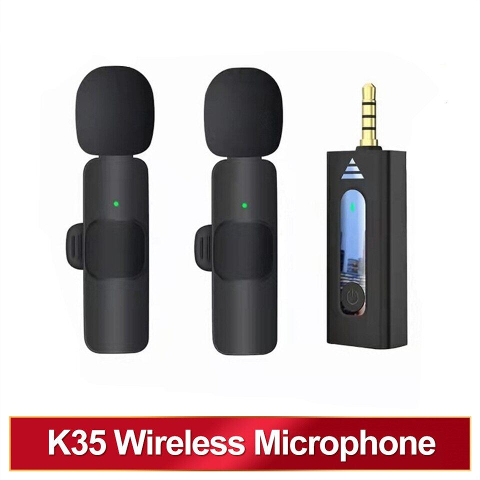 3.5Mm Wireless Lavalier Lapel Microphone Omnidirectional Condenser Mic For Camera Speaker Smartphone Recording Mic