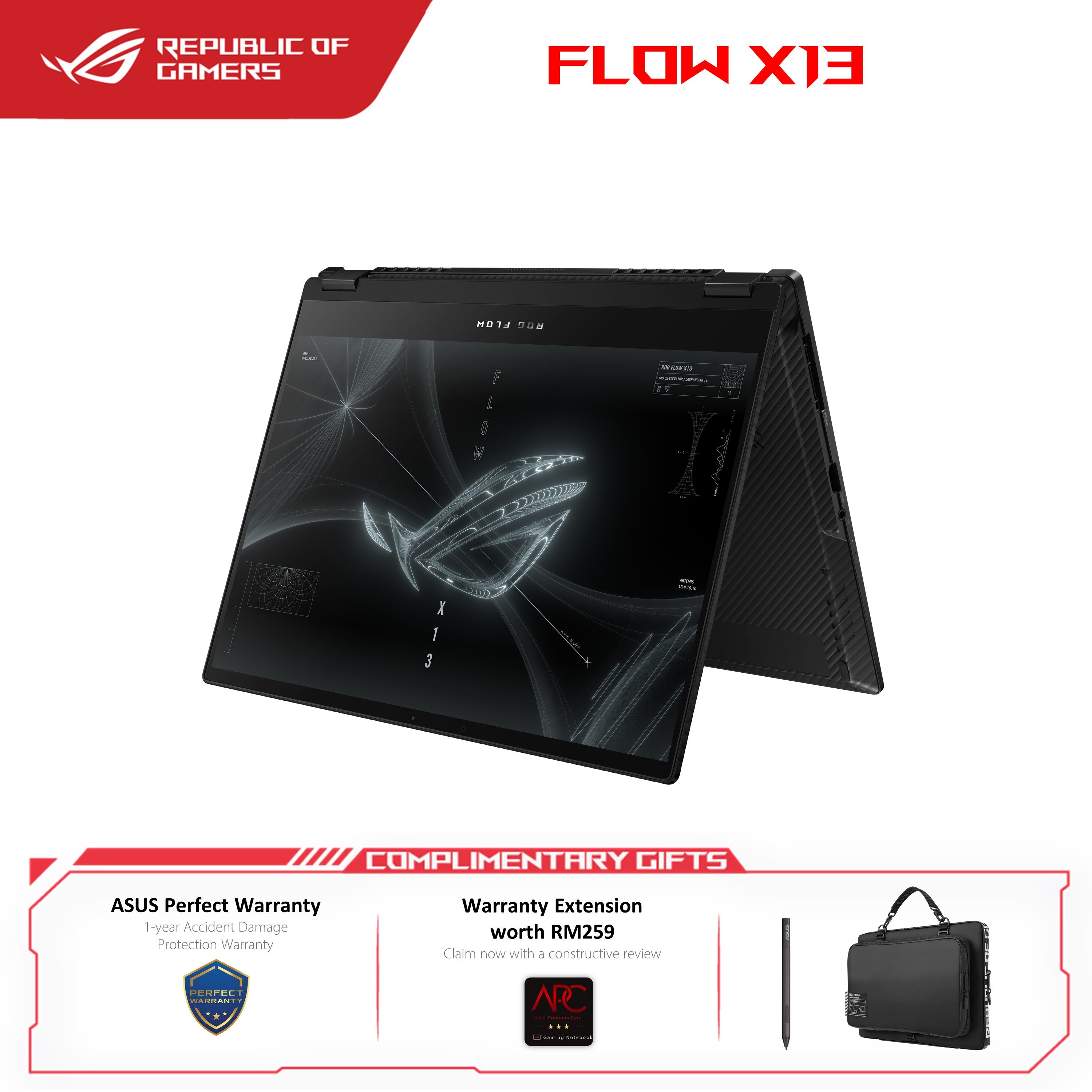 Asus Rog Flow X13 Gv301rc Ryzen716gb512gb Ssd134 Fhdwuxga 120hzrtx3050 Gv301r Clj056w 6123