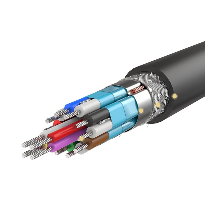Thin HDMI-compatible Cable 4K Super Flexible HDMI-compatible Cord Video 4K Spring Spiral Coiled Cable 1.2/1.8/2.5m