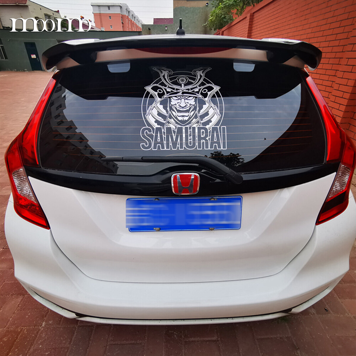 JDM Miếng Dán Phản Quang Cho Xe Hơi Đề Can Chống Nước Samurai Miếng Dán Trang Trí JDM Kính Chắn Gió Phía Sau
