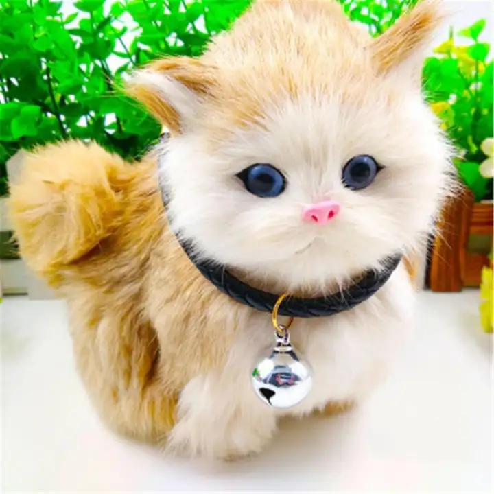 Kulit Buatan Tangan Ikat Leher Hewan Peliharaan Kucing Dengan Bell