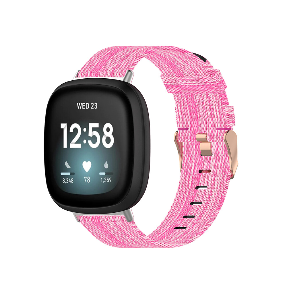 Woven Fabric Straps Compatible with Fitbit Sense and Versa 3, Adjustable Replacement Wristband Bands for Fitbit Versa 3 Smart Watch