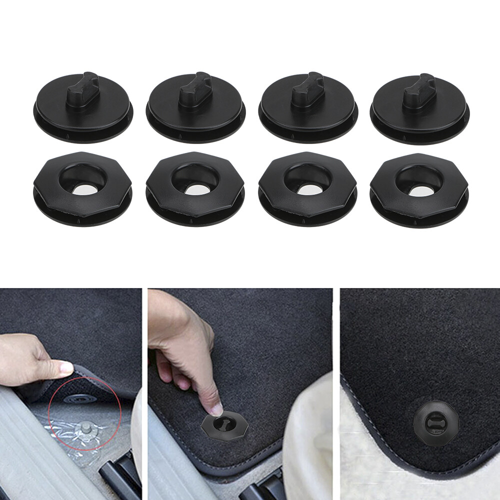4PCS Universal Car Floor Mat Clips Carpet Fixing Clamps Buckles Car Fastener Auto Carpet Fixing Grips Holders Universal Keep Mat Safe