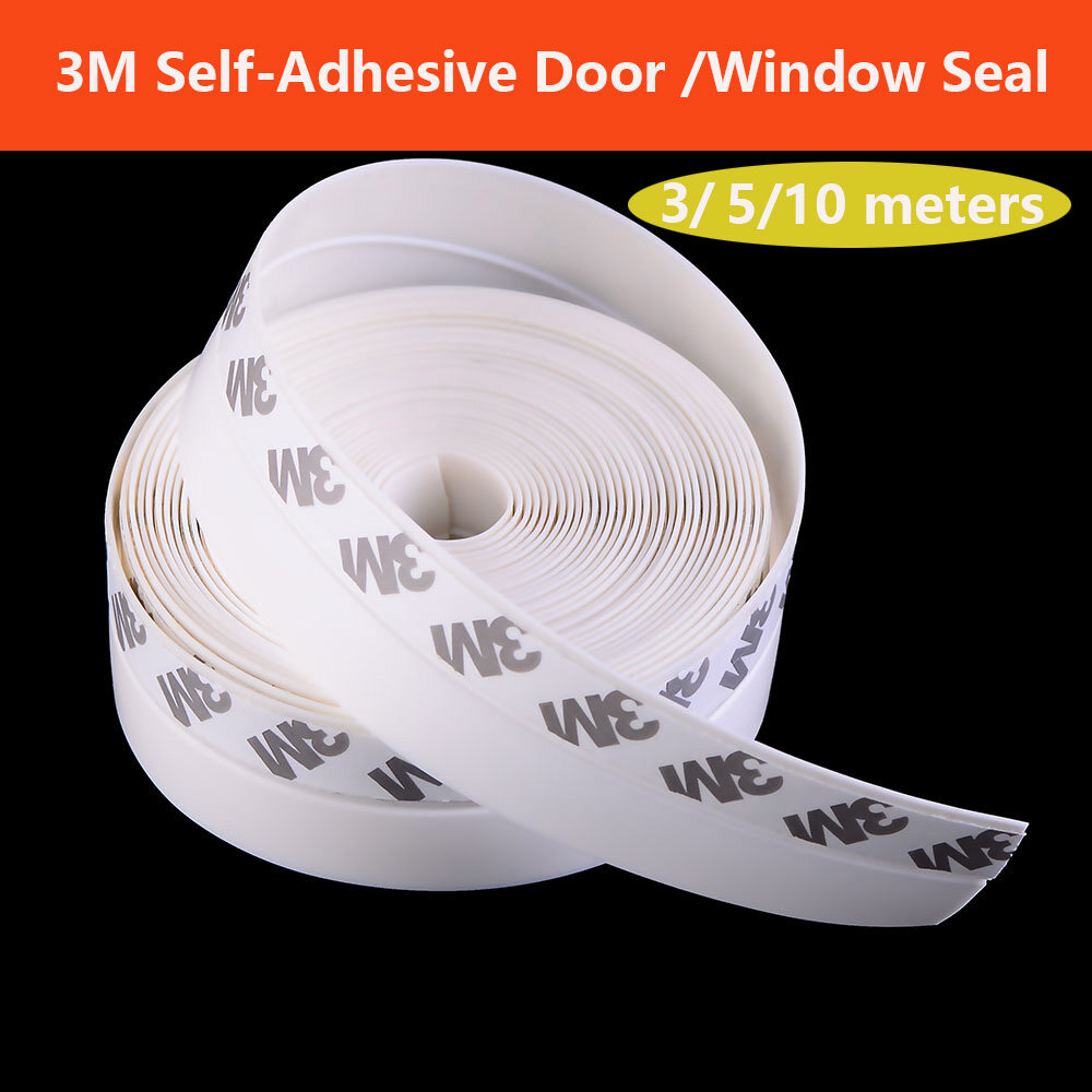 5m self adhesive silicone sealing strip 3m door glue strip 25mm 35mm 45mm 60mm 110mm weatherstrip door window seals lazada singapore