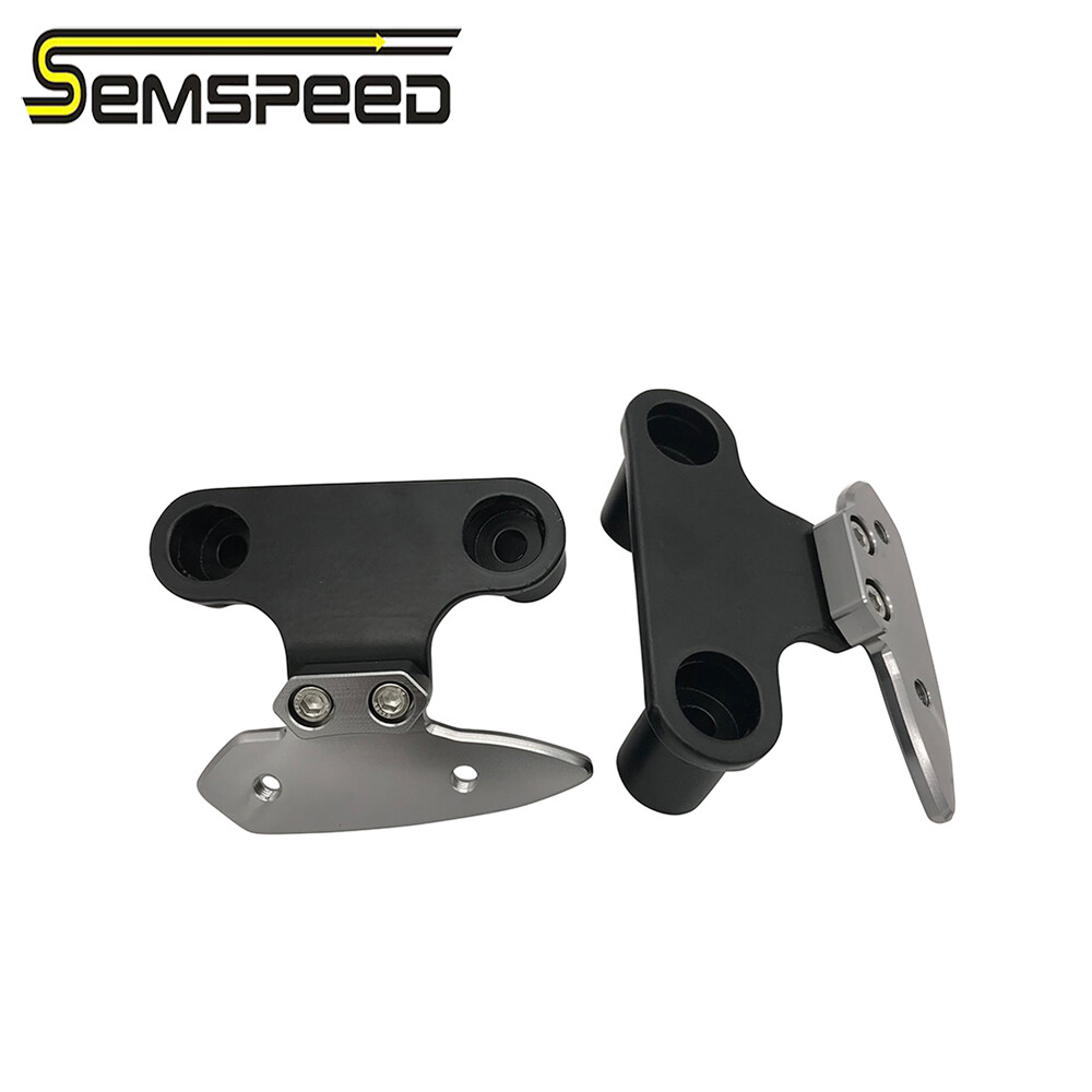 Semspeed Xe Máy Sửa Đổi CNC Chiếu Hậu Khung Phía Sau Gương Chiếu Hông Adapter Cố Định Stent Chủ Đối Với YAMAHA X-MAX Xmax 250 300 400 125 XMAX300 2017-2019 2020