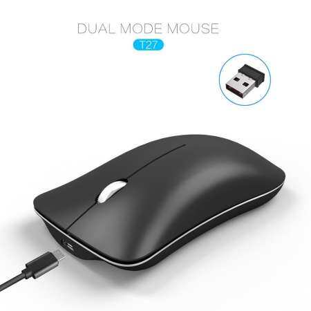 OrzBuy ชาร์จ 2.4 เมาส์ไร้สาย GHZ เงียบคลิก Noiseless,โหมด Dual เมาส์ไร้สายบางเฉียบสำหรับ PC,แล็ปท็อป,Mac, android,Windows OrzBuy ชาร์จ 2.4 เมาส์ไร้สาย GHZ เงียบคลิก Noiseless,โหมด Dual เมาส์ไร้สายบางเฉียบสำหรับ PC,แล็ปท็อป,Mac, android,Windows