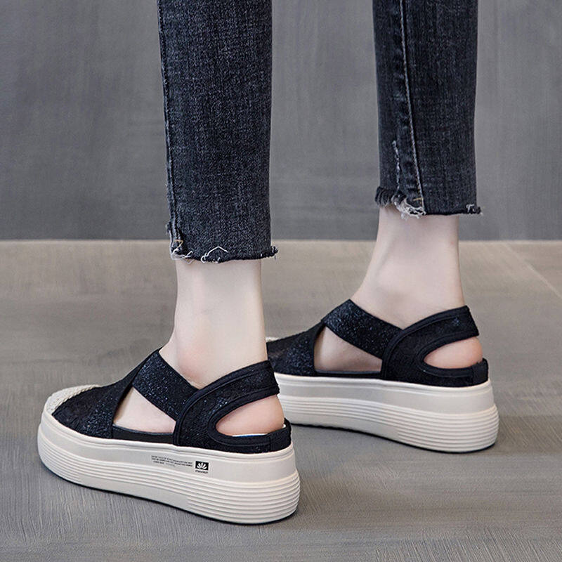 Leather Mules Shoes For Women Vintage Mary Janes Ladies Shoes Korea Mules Women Flat Shoes For Women Mules Sandals