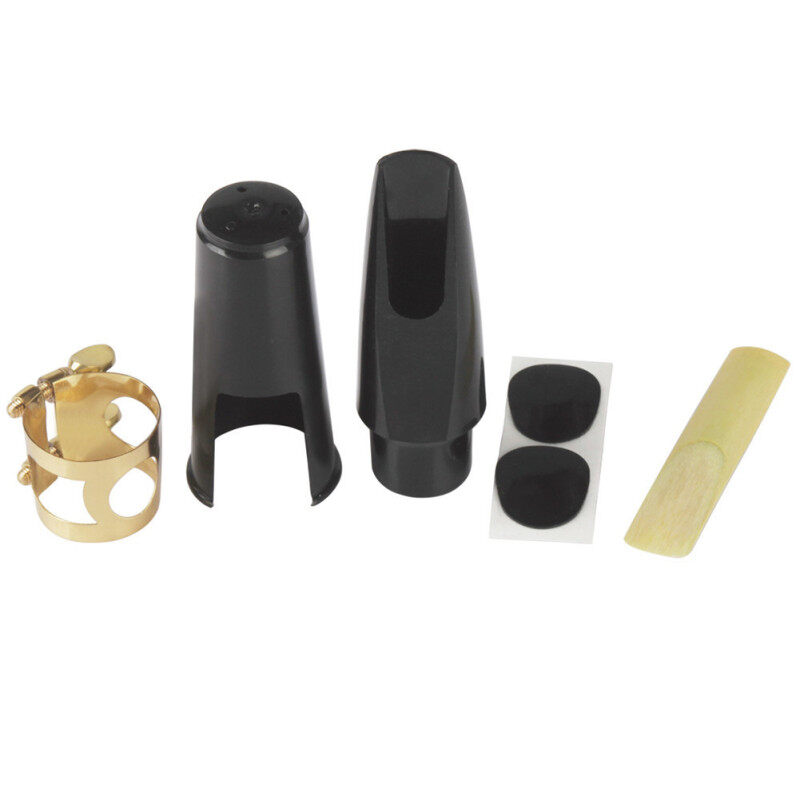 KOKKO Saxophone Mouthpiece+Clip+Clip Cap+Reed+Dental Pad for Alto/Tenor/Soprano Sax Musical Instrument Accessories 5pcs Set Malaysia