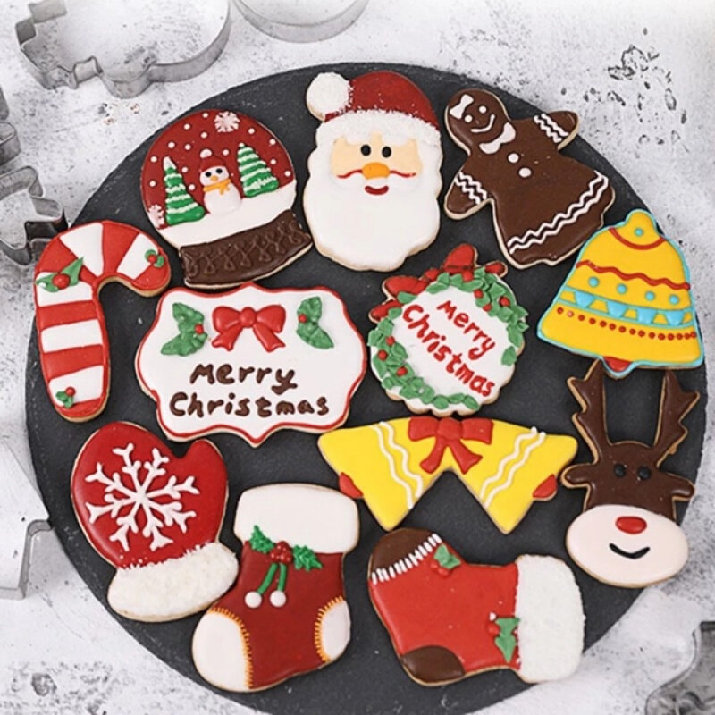 Cây Giáng Sinh Khuôn Nhà Bếp trang trí bánh nướng Pastry dụng cụ cắt bánh quy Biscuit Gingerbread Công Cụ