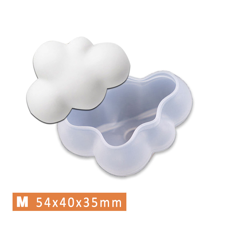 SHOOTHE DIY Handmade Ice Cube Moulds 3D Stereo DIY Baking Decoration Soap Mould Silicone Cloud Shape Multifunction S/M/L 1Pcs
