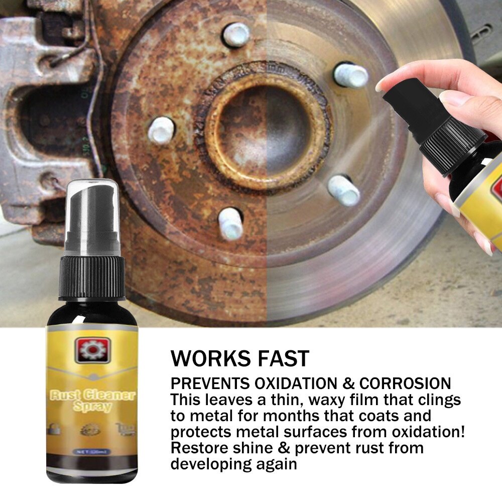ROMAHOME 【COD】30ml Rust Inhibitor Rust Cleaner Spray Auto Accessories Window Rust Remover Rust Spray Metal Surface Cleaning