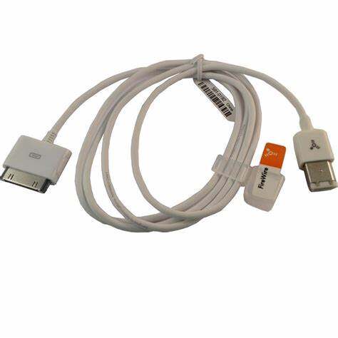 4FT Genuine Apple 30 Pin dock to FireWire 400 sync cable for iPod