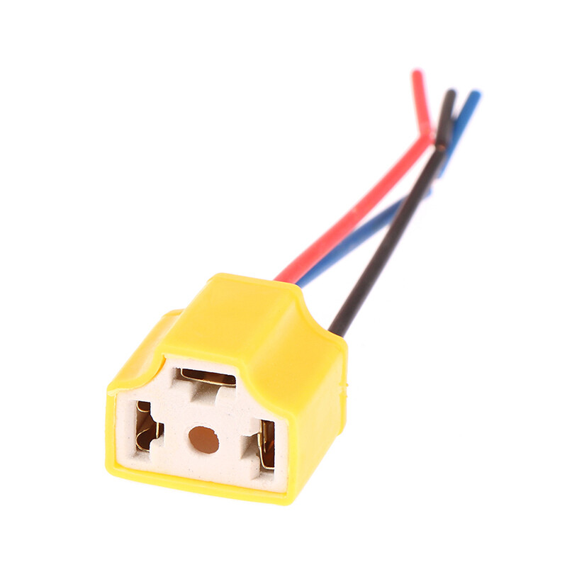 Zhantong h4 9003 ceramic wire wiring car auto head light bulb lamp harness socket plug