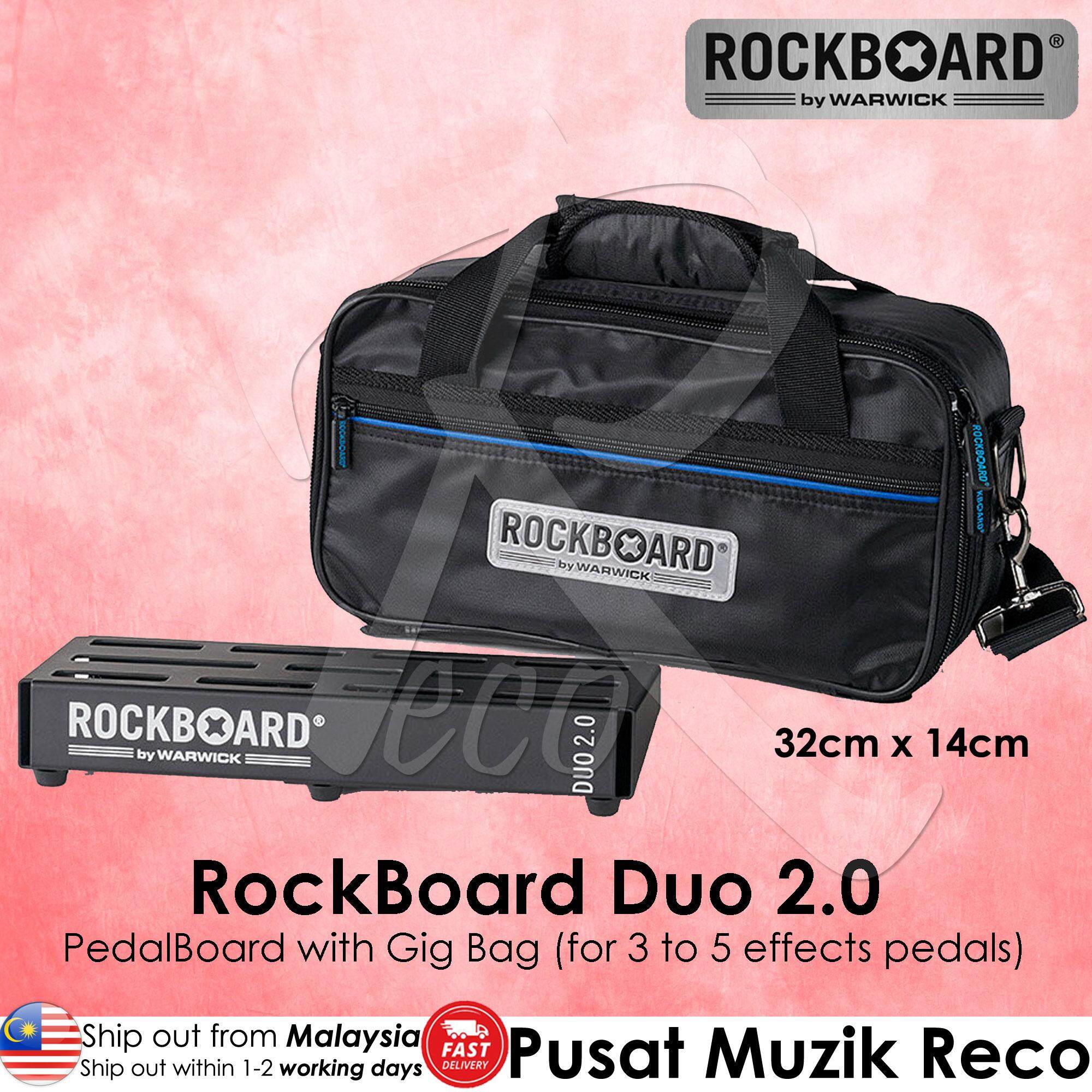 Warwick RockBoard DUO 2.0 Guitar Effect Pedal Board Pedalboard