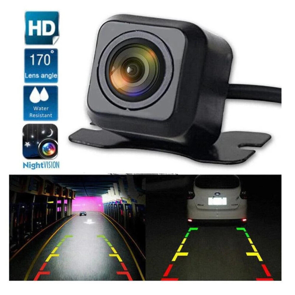 Camera Lùi Nhìn Đêm Chống Nước HD Quan Sát Phía Sau Xe Hơi 170 Camera Đỗ Xe (Màu Đen)