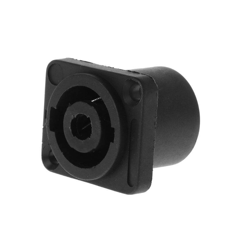 4PCS Jack Panel Socket Connector 4 Pole Audio Speaker Twist Lock Round Square Mount for Neutrik Speakon NL4MP NL4MPR NL4FC NL4FX NLT4X NL4 Series NL2FC NL2