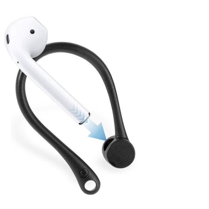 [SmartHere] Móc Tai Nghe Bluetooth Không Dây Chống Rơi Móc Tai Nghe Móc Giữ Tai Cho AirPods 1 2 Móc Silicon Để Chạy Bộ Đạp Xe