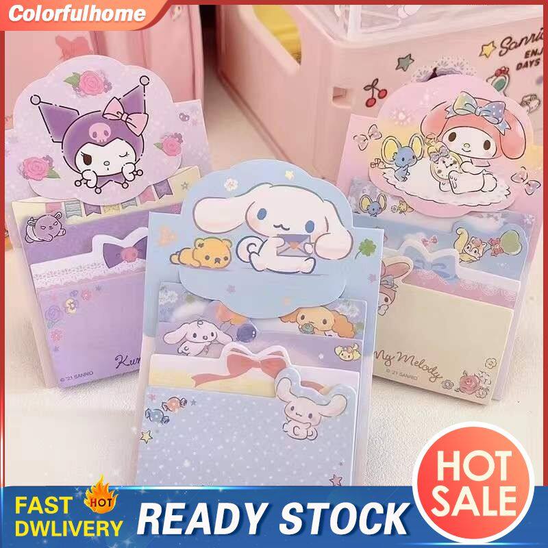 [Colorfulhome]Ready Stock 40 Sheets Sanrio Post-it Notes Sanrio Sticky Note Cute Sticky Notes Paper Paper Creative Tear Off Memo Message Reminder Note Pad Stationery Gifts