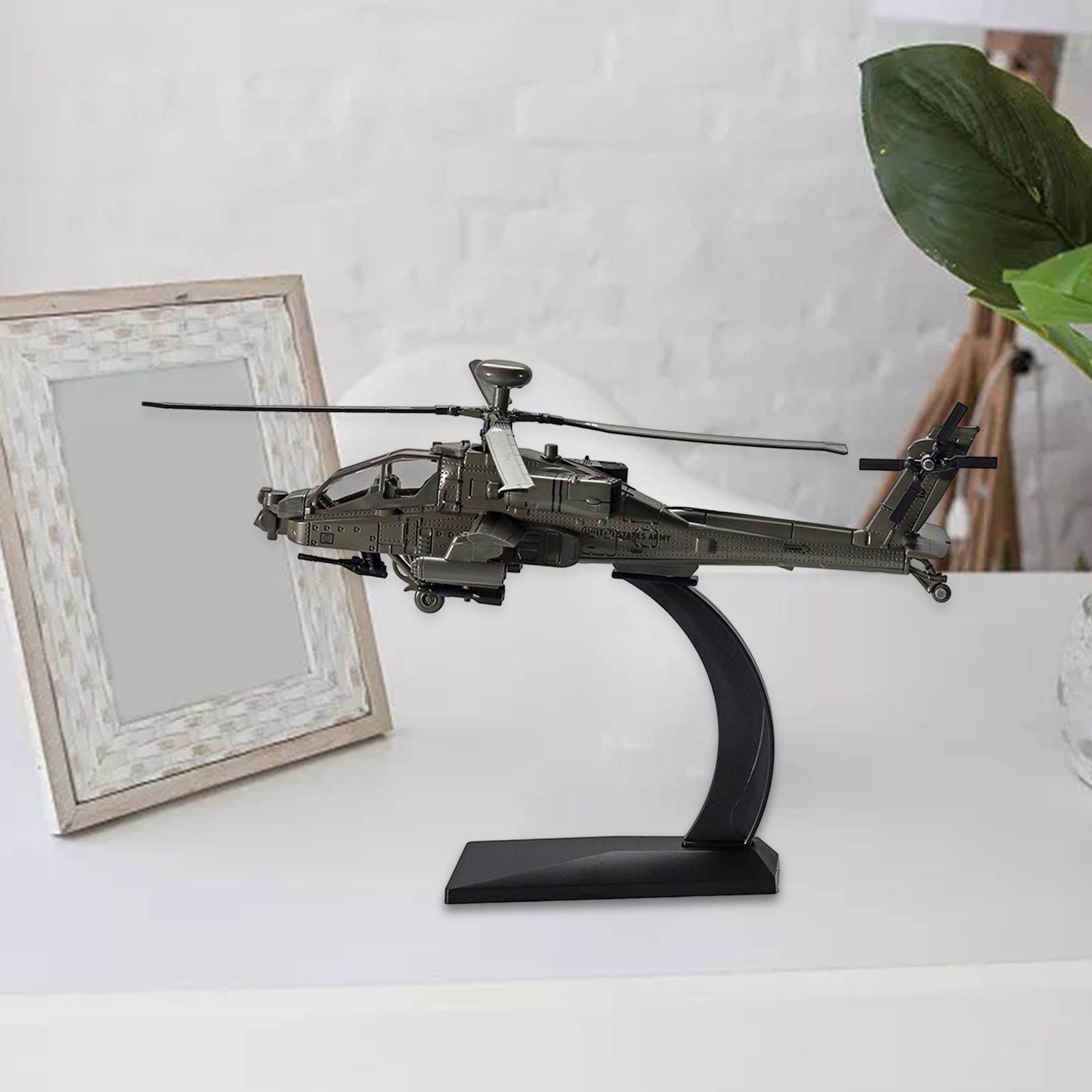 gamchiano Alloy Model Stable Durable Helicopter Model for Desktop Decor