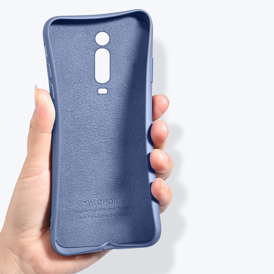 Mi 9T Case for Xiaomi Mi 9T Pro Original Liquid Silicone Case Rubber Microfiber Cloth Lining Cushion Phone Capa for Redmi K20
