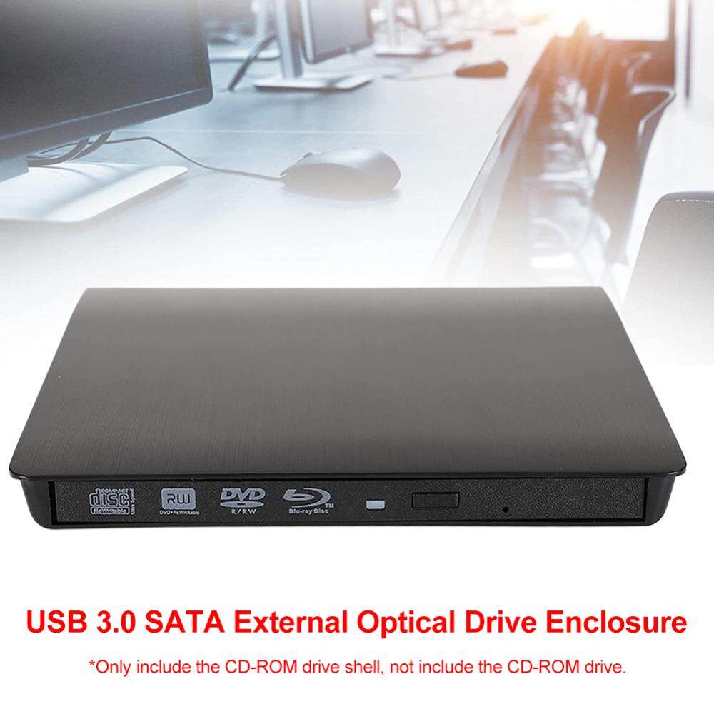 Chống trượt USB 3.0 SATA DVD gắn ngoài CD-ROM RW Máy nghe nhạc Ổ đĩa quang vỏ ngăn