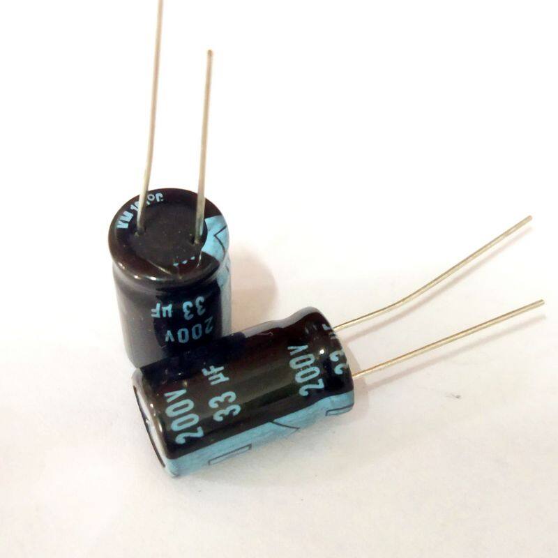 20pcs 33uF 200V 33MFD 200Volt ±20% -40+105C Aluminum Electrolytic Capacitor 10×16mm