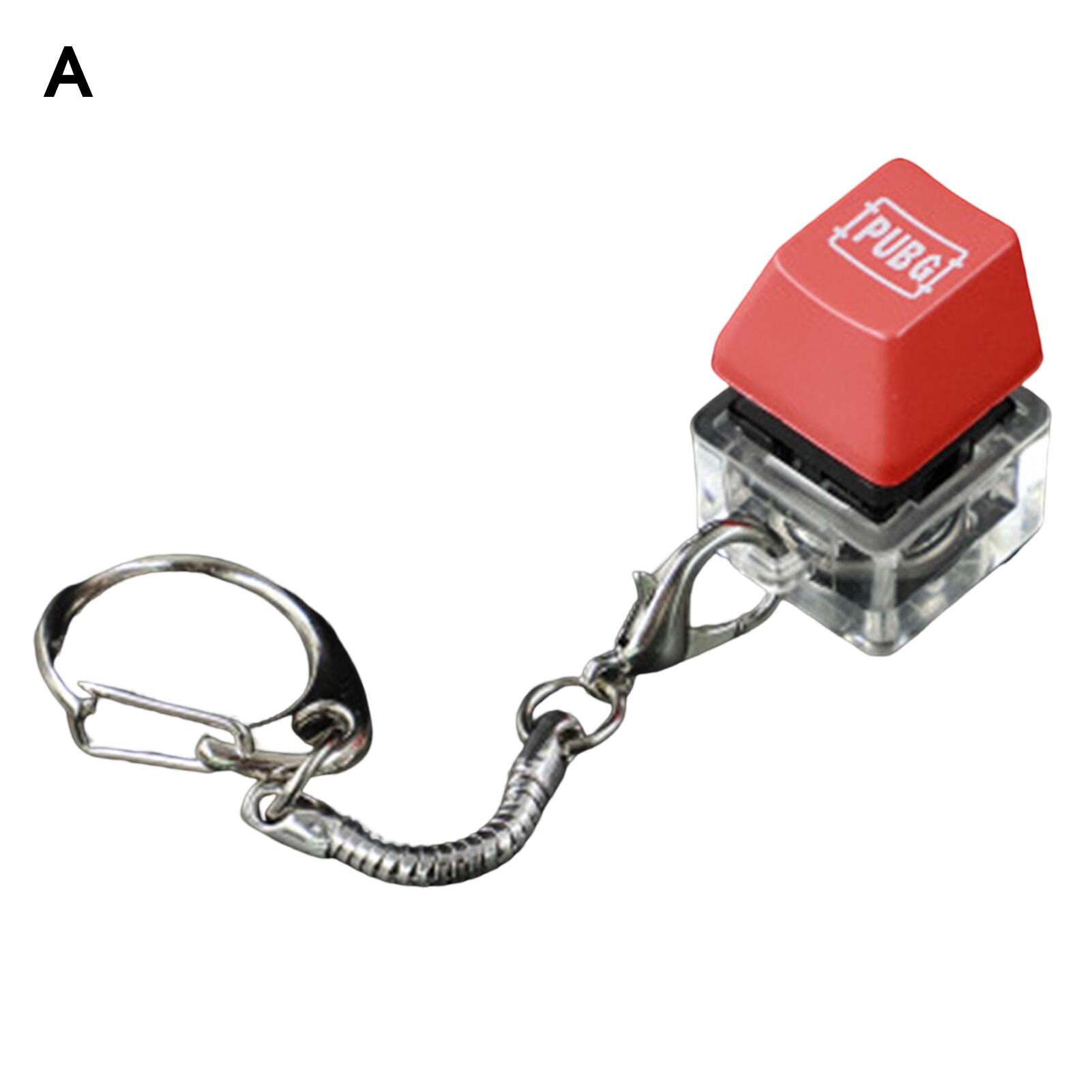 Anxinshui Keyboard Switch Tester RGB Lighting Effect Ergonomic Universal Professional Multi-purpose Stress Relief Gifts Mechanical Keycap Switch Keychain for Home Durable Keyboard Switch