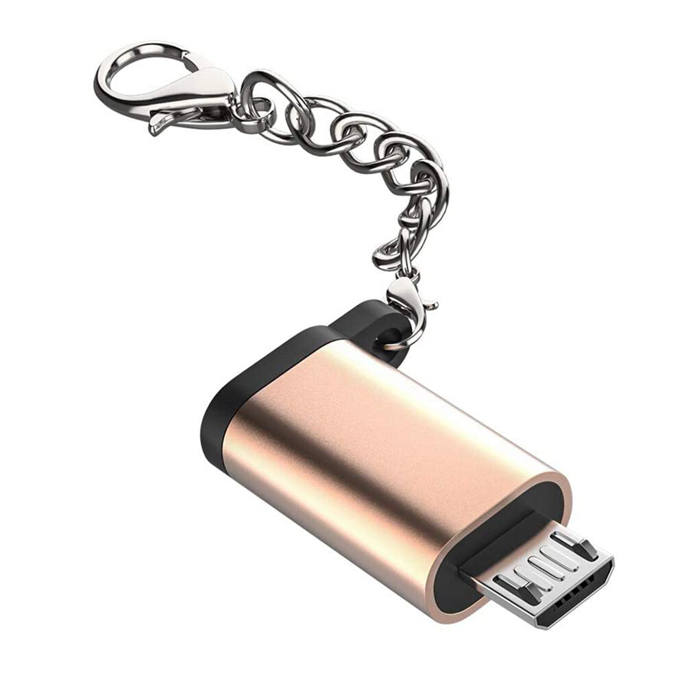 Sawu type c to micro usb otg adapter micro usb female to usb type-c connector for samsung xiaomi huawei android phone with free chain