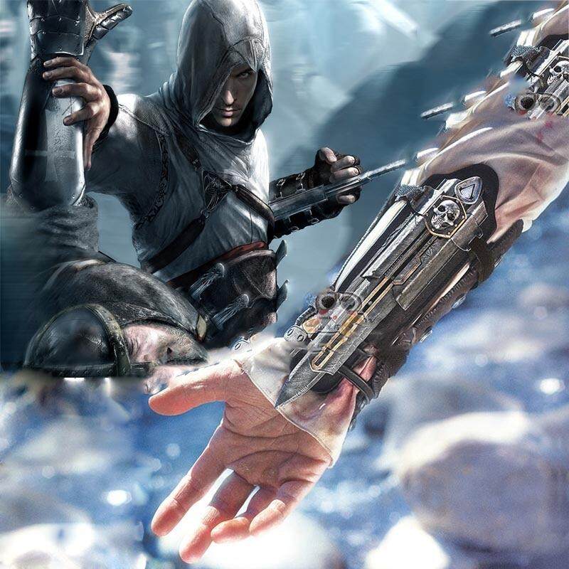 Assassins creed hidden blade sleeve sword action figure not weapon toy ejection