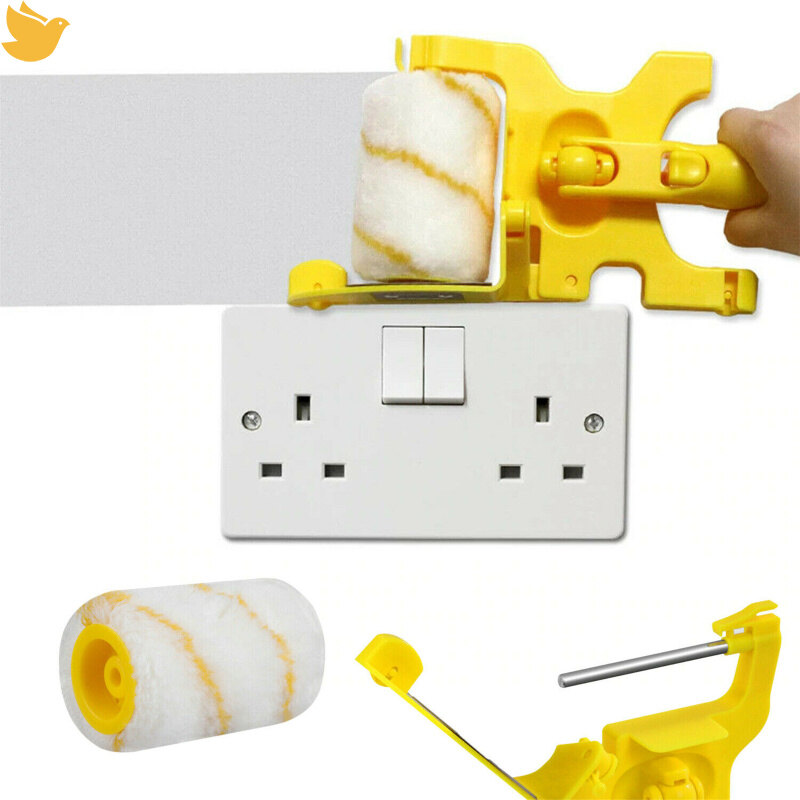 Leficus【Ready stock】Clean-cut Paint Edger Roller Brush Multifunctional Removable Cleaning Brush Safe Tools For Wall Ceiling