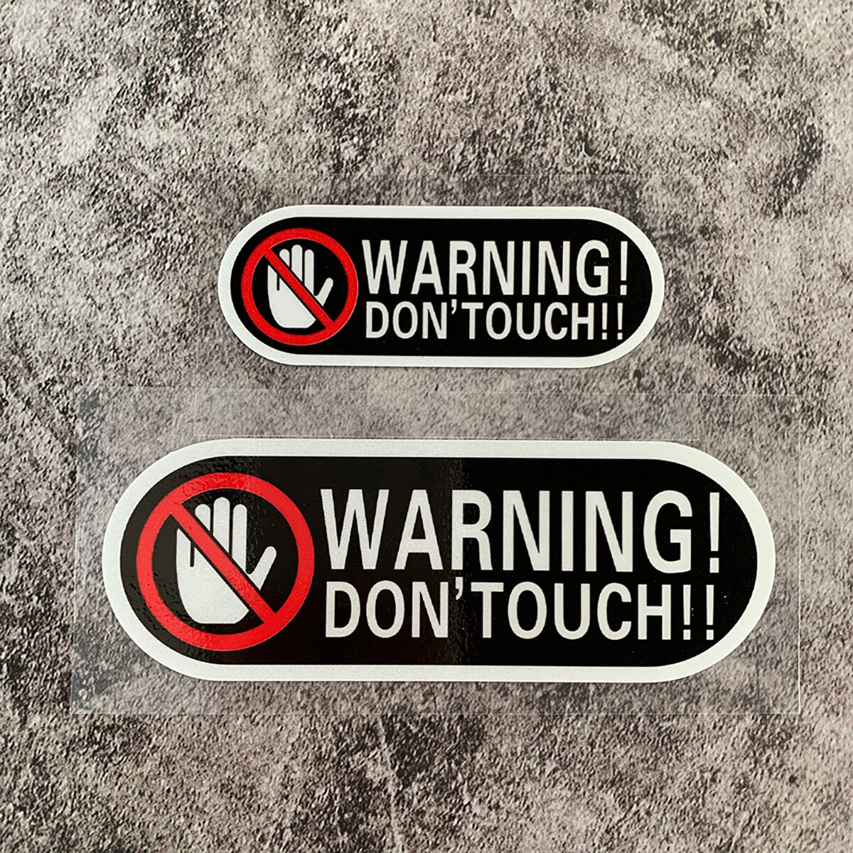 JDM sáng tạo tiếng Anh cảnh báo không chạm nhắc nhở phản chiếu Sticker cửa sổ xe máy xe tay ga dấu hiệu không thấm nước trang trí Sticker xe máy phụ kiện