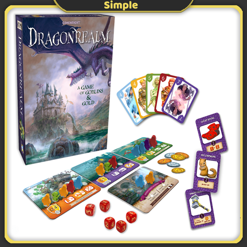 Dragonrealm Board Game Strategy Card & Dice Game of Goblins & Gold