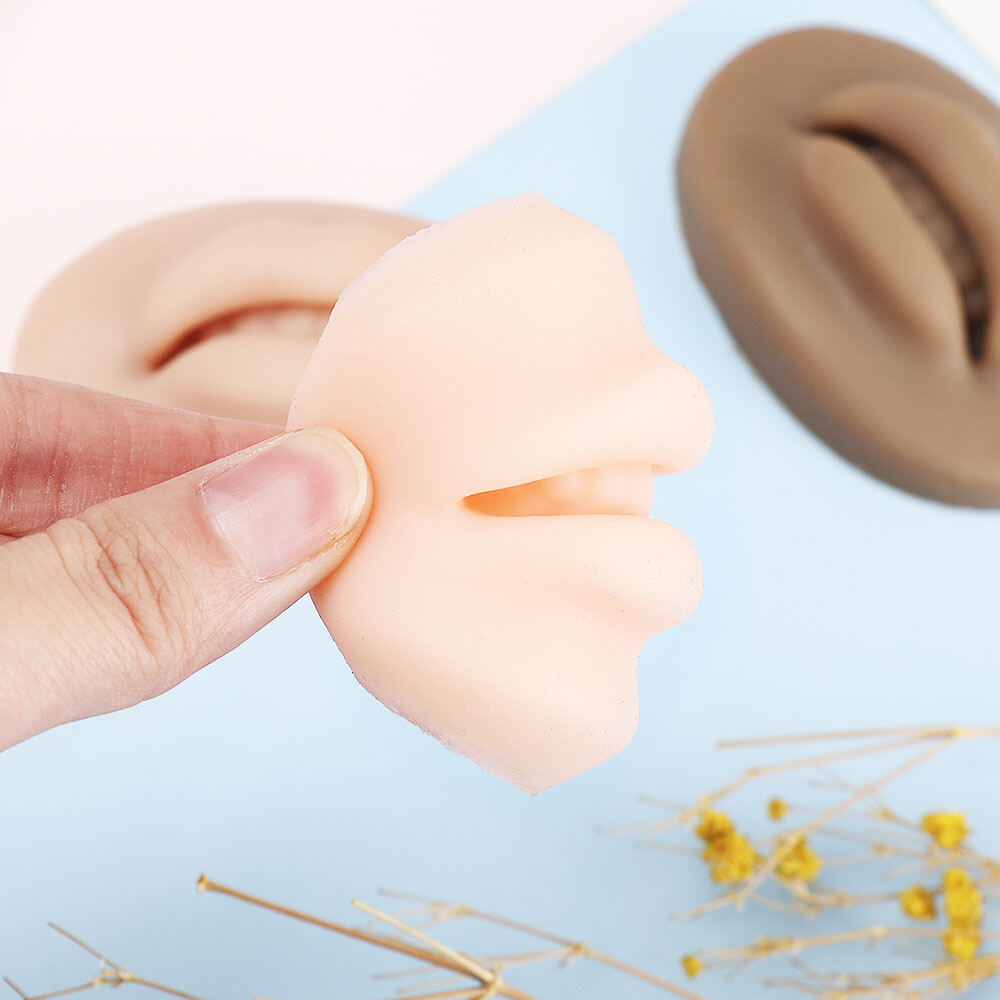 Khối Môi Thực Hành Bằng Silicon 5D Có Thể Tái Sử Dụng Microblading Dành Cho Người Mới Bắt Đầu Tập Xăm Trang Điểm Vĩnh Viễn