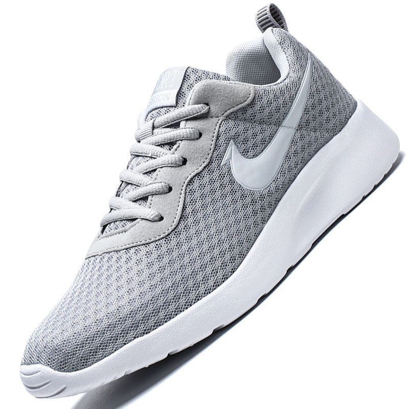 New Men's Running Shoes Sports Shoes Fashion Sneakers Kasut Lelaki Grey