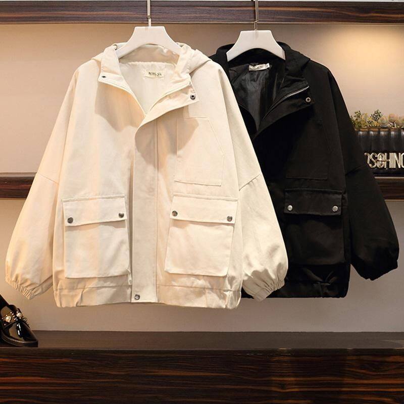Plus Size Women's Tooling Cold Student Long-sleeved Cardigan Jacket