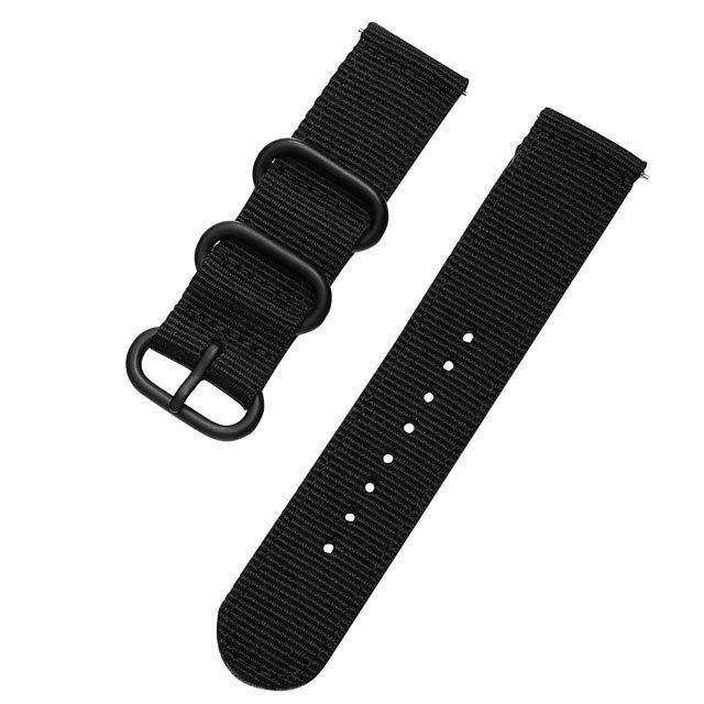 Universal 18mm 20mm 22mm 24mm Nylon Fabric Watchband For Samsung Galaxy Watch Gear S3 Bands Amazfit GTR GTS Huawei Watch Strap